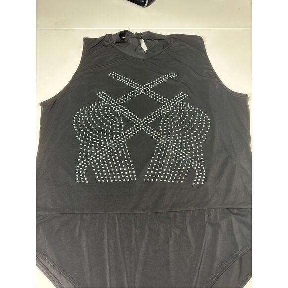 Love Nation Women Black Bodysuit Size 2X - Picture 2 of 10